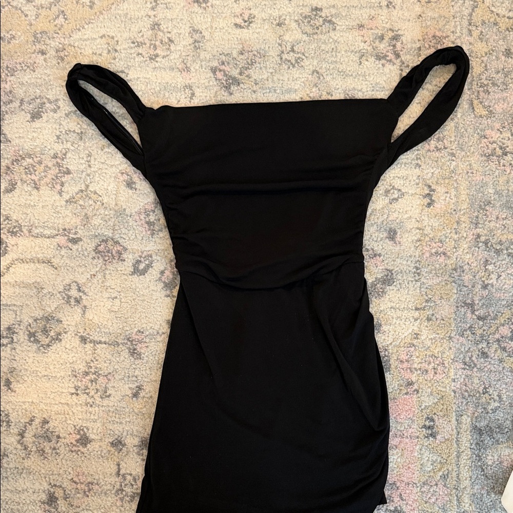 Tiger Mist Elegant Black Backless Dress